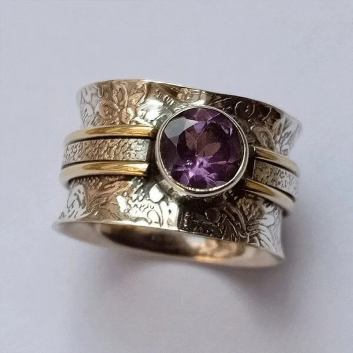 Anillo de Meditación de Cristal Bohemio 