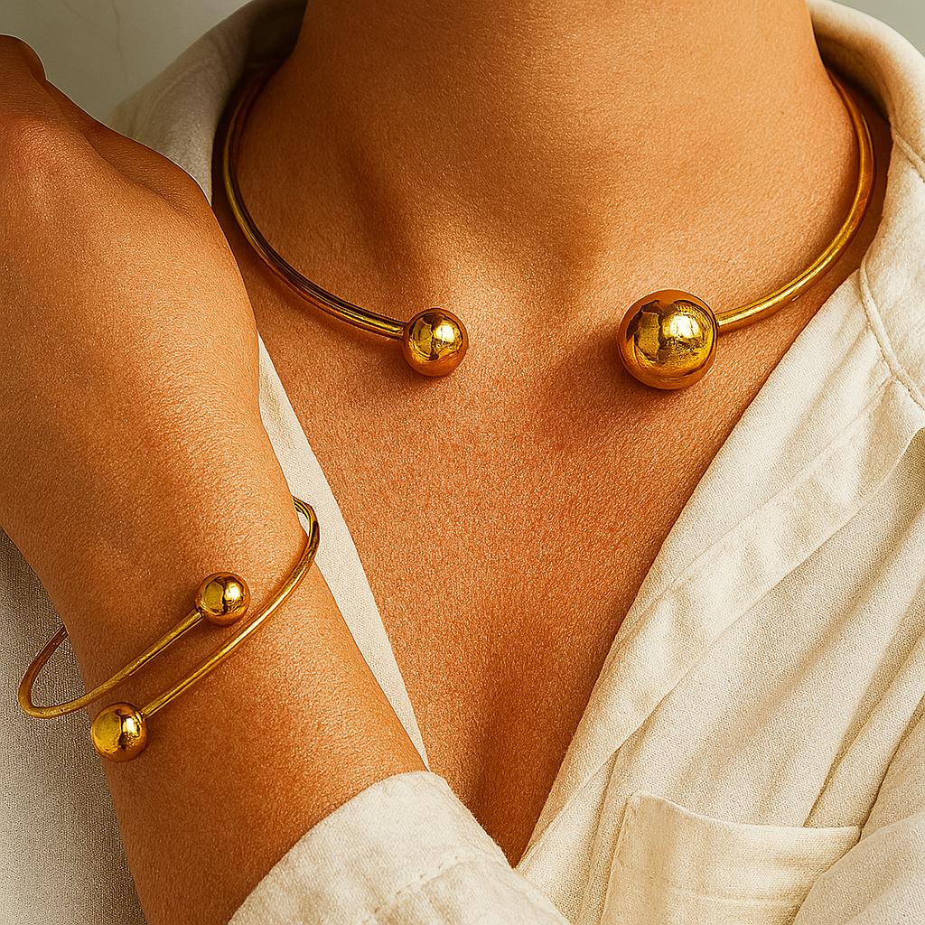 Resplandor™ | Conjunto de Pulseras de Oro