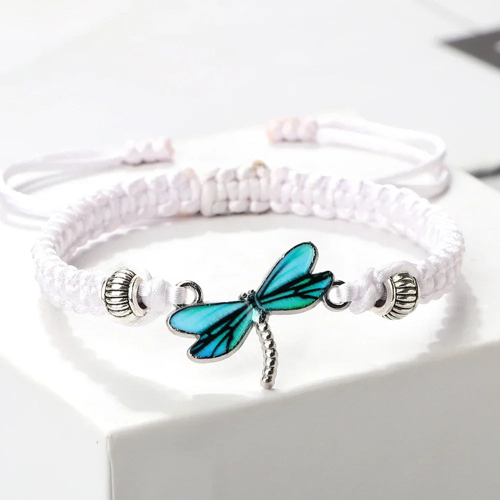 Pulsera Tejida a Mano Sueños de Libélula