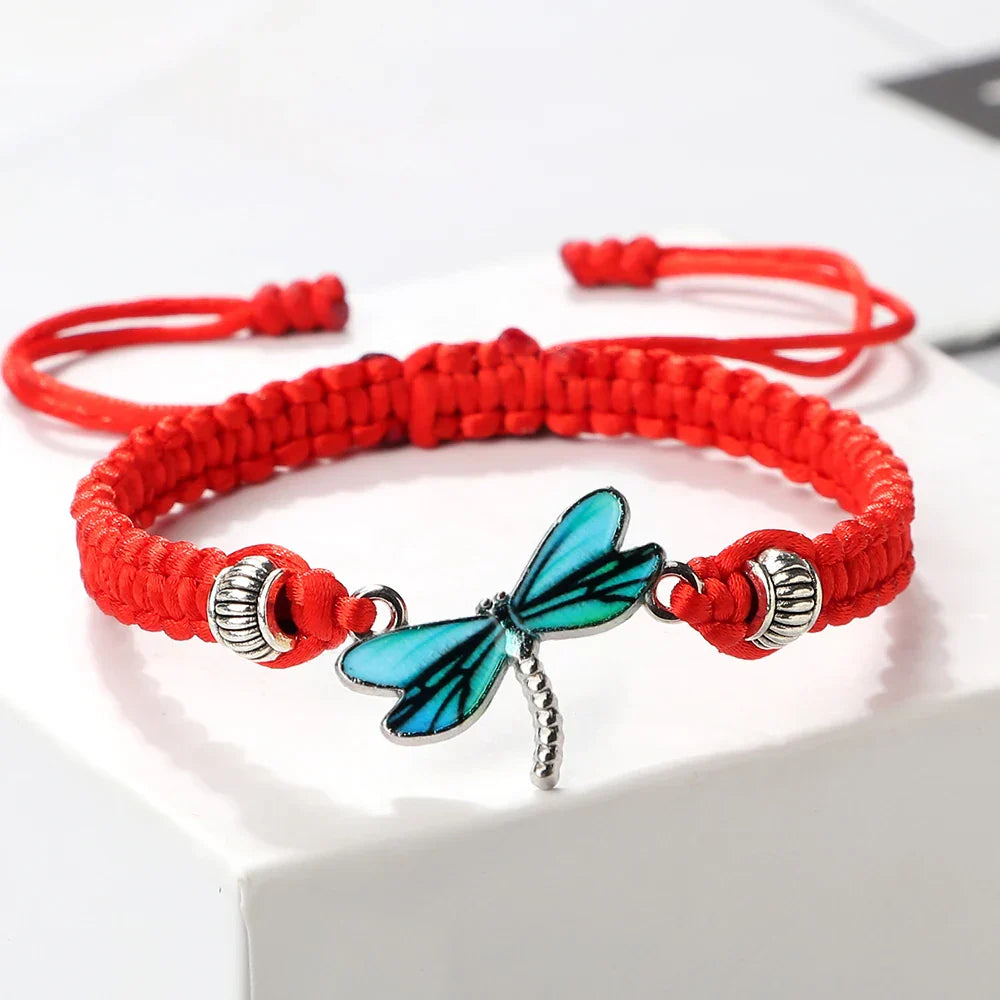 Pulsera Tejida a Mano Sueños de Libélula