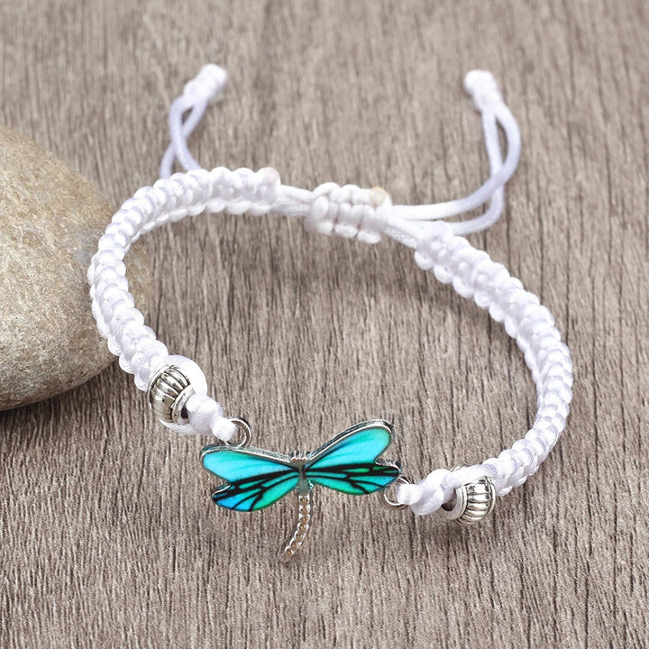 Pulsera Tejida a Mano Sueños de Libélula